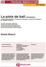 La pista de ball-Da Camera (peces soltes en pdf)-Partitures Bàsic