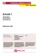 Estudi 1 (M. Vila)-Repertori per a Saxo (peces soltes en pdf)-Partitures Bàsic