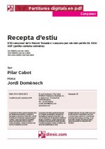 Recepta d’estiu-Cançoner (cançons soltes en pdf)-Escoles de Música i Conservatoris Grau Elemental-Partitures Bàsic