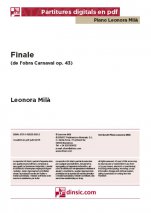 Finale, Carnaval op. 43-Col·lecció Piano Leonora Milà (peces soltes en pdf)-Escoles de Música i Conservatoris Grau Superior-Partitures Avançat