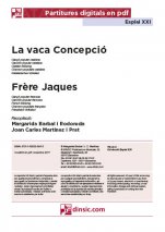 La vaca Concepció - Frère Jacques-Esplai XXI (peces soltes en pdf)-Escoles de Música i Conservatoris Grau Elemental-La música a l'educació general Educació Primària-La música a l'educació general Educació Secundària-Partitures Bàsic