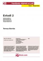 Estudi 2 (T. Borràs)-Repertorio para Saxo (piezas sueltas en pdf)-Partituras Básico