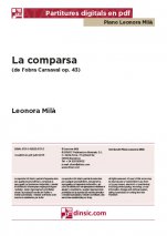 La comparsa, Carnaval op. 43-Col·lecció Piano Leonora Milà (peces soltes en pdf)-Escoles de Música i Conservatoris Grau Superior-Partitures Avançat