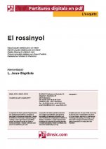 El rossinyol-L'Esquitx (peces soltes en pdf)-Escoles de Música i Conservatoris Grau Elemental-Partitures Bàsic