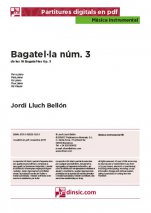 Bagatel·la núm. 3-Instrumental Music (separate PDF pieces)-Scores Elementary