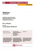 Walzer-Da Camera (peces soltes en pdf)-Escoles de Música i Conservatoris Grau Elemental-Partitures Bàsic