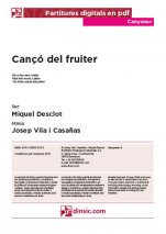 Cançó del fruiter-Cançoner (cançons soltes en pdf)-Partitures Bàsic