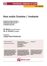 Non nobis Domine / Andante-Da Camera (piezas sueltas en pdf)-Escuelas de Música i Conservatorios Grado Elemental-Partituras Básico