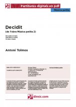 Decidit-Música petita (piezas sueltas en pdf)-Escuelas de Música i Conservatorios Grado Medio-Partituras Intermedio