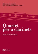 Quartet per a clarinets-Música de cambra per a instruments de vent-Partitures Avançat-Partitures Intermig