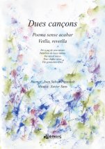Dues cançons: Poema sense acabar i Vetlla, revetlla-Música vocal (publicación en papel)-Partituras Intermedio