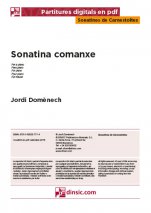 Sonatina comanxe-Sonatines de Carnestoltes (digital PDF copy)-Music Schools and Conservatoires Elementary Level-Scores Elementary