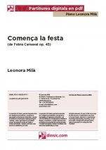 Comença la festa, Carnaval op. 43-Col·lecció Piano Leonora Milà (peces soltes en pdf)-Escoles de Música i Conservatoris Grau Superior-Partitures Avançat