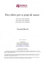 Tres obres per a grup de saxos-Música instrumental (publicació en pdf)-Partitures Bàsic