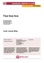 Txa-txa-txa-Da Camera (peces soltes en pdf)-Escoles de Música i Conservatoris Grau Elemental-Partitures Bàsic