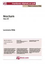 Nocturn op. 23-Col·lecció Piano Leonora Milà (peces soltes en pdf)-Escoles de Música i Conservatoris Grau Superior-Partitures Avançat