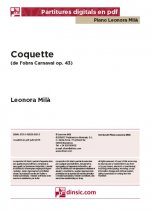 Coquette, Carnaval op. 43-Col·lecció Piano Leonora Milà (peces soltes en pdf)-Escoles de Música i Conservatoris Grau Superior-Partitures Avançat