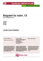 Bagatel·la núm. 13-Música instrumental (piezas sueltas en pdf)-Partituras Básico