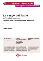 La cançó del lladre-Música para instrumentos de cobla (piezas sueltas en pdf)-Música Tradicional Catalunya