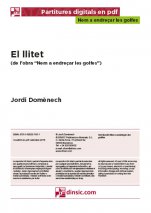 El llitet-Nem a endreçar les golfes (separate PDF pieces)-Music Schools and Conservatoires Elementary Level-Scores Elementary