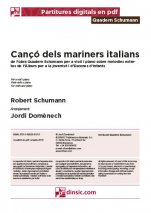 Cançó dels mariners italians-Quadern Schumann (separate PDF pieces)-Music Schools and Conservatoires Elementary Level-Scores Elementary