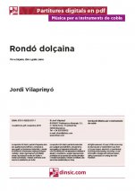Rondó dolçaina-Music for Cobla Instruments (digital PDF copy)-Scores Advanced-Scores Intermediate