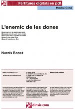 L’enemic de les dones-Música coral catalana (piezas sueltas en pdf)-Partituras Intermedio