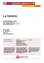 La fonteta-L'Esquitx (peces soltes en pdf)-Escoles de Música i Conservatoris Grau Elemental-Partitures Bàsic