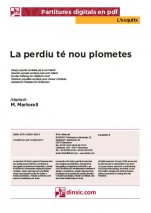 La perdiu té nou plumetes-L'Esquitx (piezas sueltas en pdf)-Escuelas de Música i Conservatorios Grado Elemental-Partituras Básico