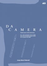 Da Camera 40: quatre peces nord-americanes-Da Camera (publicació en paper)-Escoles de Música i Conservatoris Grau Mitjà-Partitures Intermig