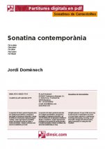 Sonatina contemporània-Sonatines de Carnestoltes (publicació en pdf)-Escoles de Música i Conservatoris Grau Elemental-Partitures Bàsic