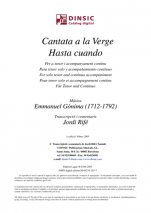 Cantata a la Virgen  Hasta cuando-Música vocal (publicación en pdf)-Partituras Básico