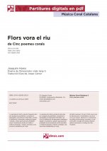 Flors vora el riu-Música coral catalana (peces soltes en pdf)-Escoles de Música i Conservatoris Grau Mitjà-Partitures Intermig