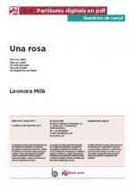 Una rosa-Quaderns de cançó (peces soltes en pdf)-Escuelas de Música i Conservatorios Grado Superior-Partituras Avanzado