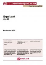 Equitant op. 42-Col·lecció Piano Leonora Milà (peces soltes en pdf)-Escoles de Música i Conservatoris Grau Superior-Partitures Avançat