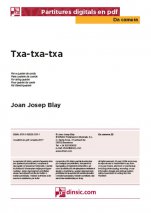 Txa-txa-txa-Da Camera (peces soltes en pdf)-Partitures Bàsic