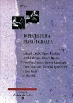 10 peces per a piano i gralla-Cajón de solfa-Música Tradicional Catalunya-Partituras Intermedio