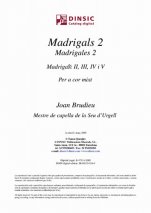 Madrigales 2-Música coral catalana (publicación en pdf)-Partituras Intermedio