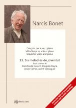 11. Sis melodies de joventut-Cançons de Narcís Bonet-Partitures Avançat