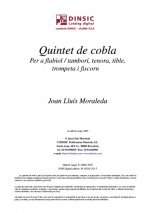 Quintet de cobla-Music for Cobla Instruments (digital PDF copy)-Traditional Music Catalonia