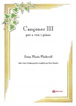 Cançoner III, per a veu i piano-Quaderns de cançó (publicació en paper)-Partituras Avanzado