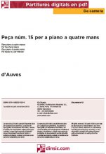 Peça núm. 15 per a piano a quatre mans-Da Camera (peces soltes en pdf)-Partitures Bàsic