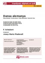 Dansa alemanya-Da Camera (piezas sueltas en pdf)-Escuelas de Música i Conservatorios Grado Elemental-Partituras Básico