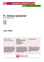 Dansa popular-Música instrumental (peces soltes en pdf)-Partitures Bàsic