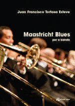 Maastricht Blues (partitura dirección)-Materiales per a banda sinfónica-Escuelas de Música i Conservatorios Grado Medio-Partituras Intermedio