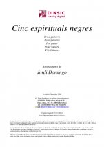Cinc espirituals negres-Música instrumental (publicació en pdf)-Partitures Bàsic