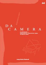 Da Camera 43: El petit flautista 2. Peces fàcils per a flauta de bec i piano de diversos autors-Da Camera (publicación en papel)-Escuelas de Música i Conservatorios Grado Medio-Partituras Intermedio