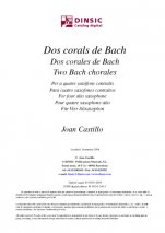 Dos corales de Bach-Música instrumental (publicación en pdf)-Partituras Básico