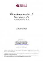 Divertimento n. 1-Música instrumental (publicació en pdf)-Partitures Intermig
