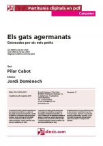 Els gats agermanats-Cançoner (canciones sueltas en pdf)-Escuelas de Música i Conservatorios Grado Elemental-Partituras Básico